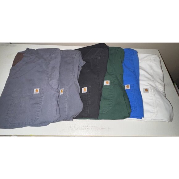 Lot Of 6 Carhartt Ripstop Scrub Tops Men’s Small Nurse Utility  Medical Field - Picture 1 of 16